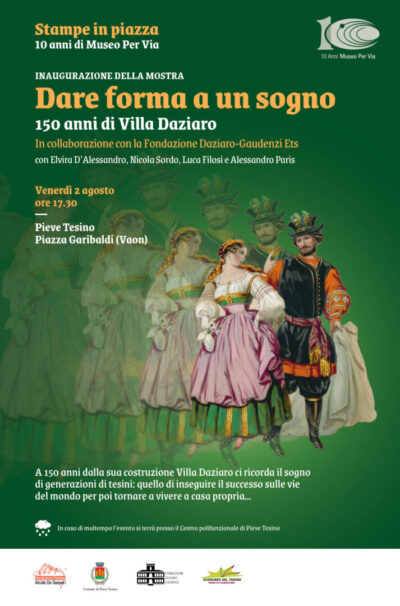 Locandina della mostra su Villa Daziaro